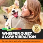 Whisper Quiet Dog Nail Grinder Safe & Stress-Free for Sensitive Dogs Cats - Image 2