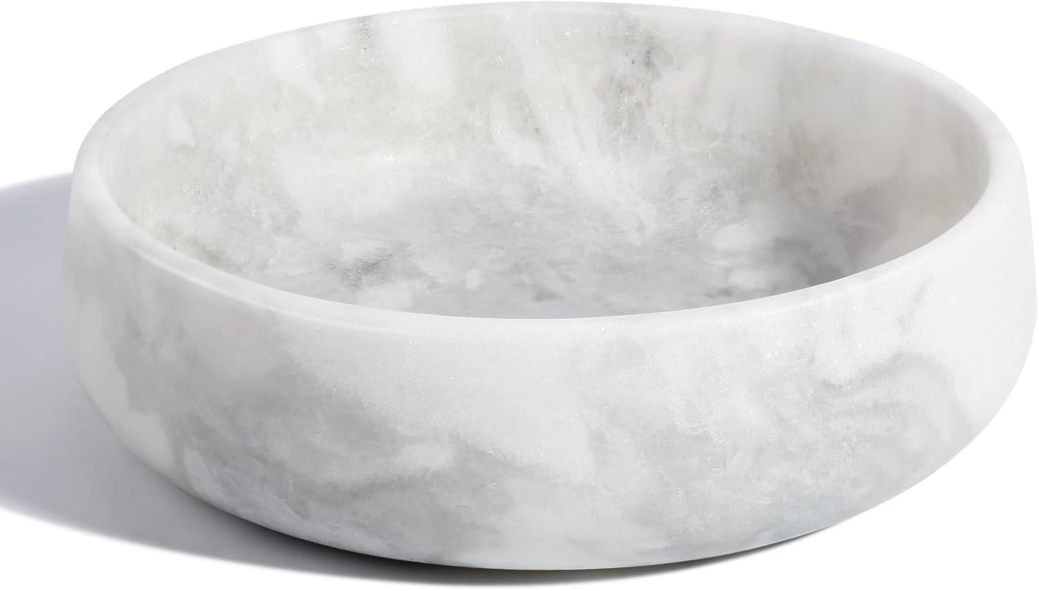 White Dog Bowl, Marble Dog Food Bowl, Non-Slip Water Dish Large, Heavy Duty Pet Bowl for Large Dogs, African Natural Marble, Holds 6 Cups(6lbs) White Dog Bowl, Marble Dog Food Bowl, Non-Slip Water Dish Large, Heavy Duty Pet Bowl for Large Dogs, African Natural Marble, Holds 6 Cups(6lbs)