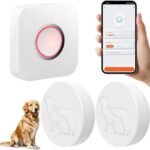 WiFi Dog Door Bell for Potty Training to Go Outside, Smart Doggie Door Bell for Dog, Wireless Doggy Doorbell with Phone App