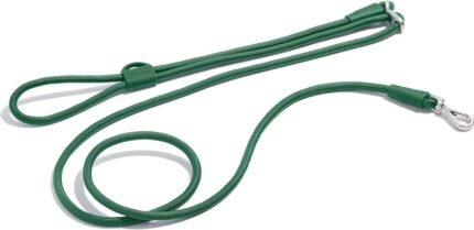 Wild One Hands-Free Adjustable Rope Dog Leash, Standard: 4′ to 8.5′ Long, .5″ Wide, Adjustable for Crossbody, Waist & Handheld, Spruce