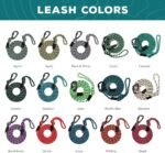 Wilderdog Carabiner Climbing Rope Dog Leash for Medium & Large Dogs - 5ft - Pacific Blue - Image 2
