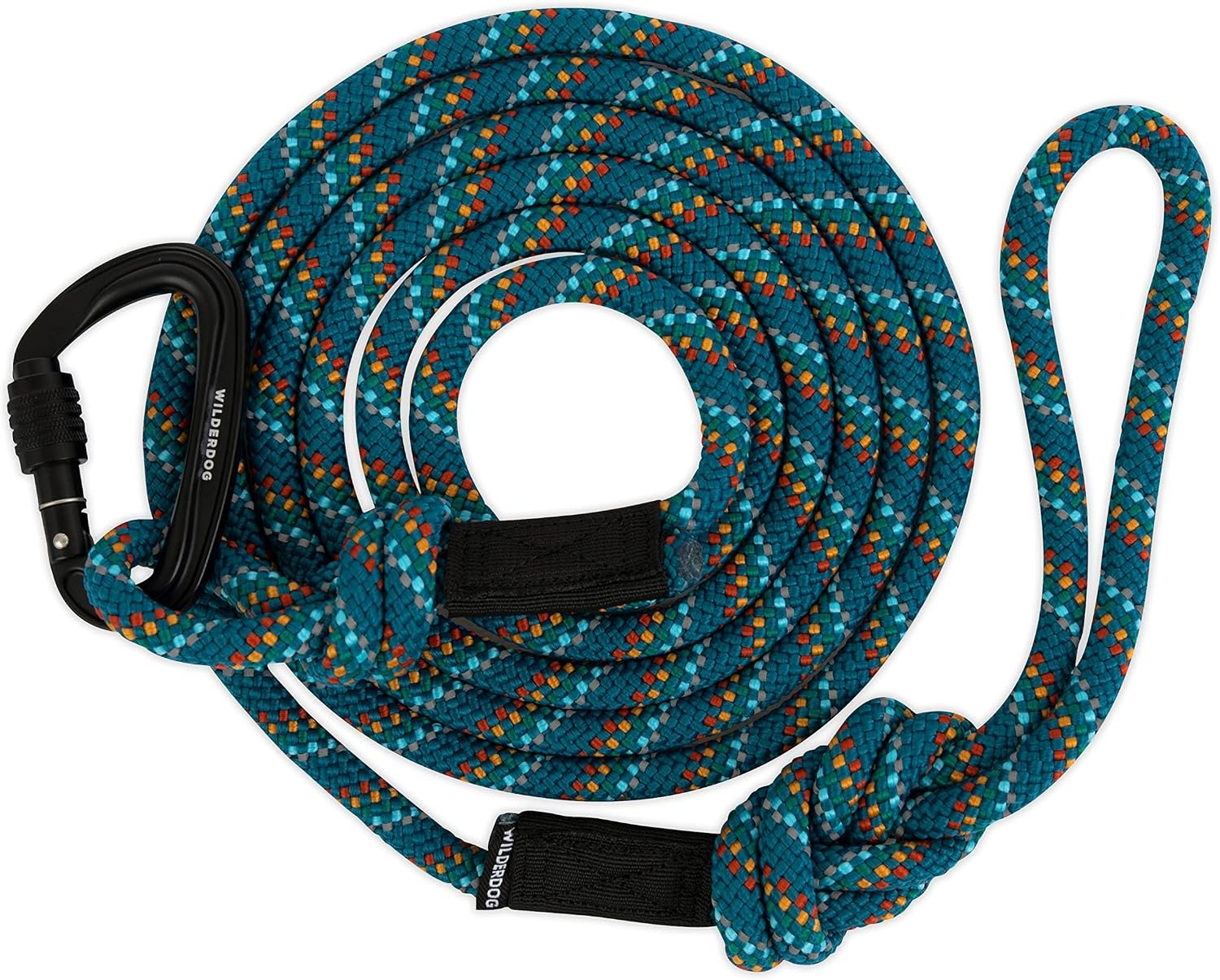 Wilderdog Carabiner Climbing Rope Dog Leash for Medium & Large Dogs – 5ft – Pacific Blue Wilderdog Carabiner Climbing Rope Dog Leash for Medium & Large Dogs – 5ft – Pacific Blue
