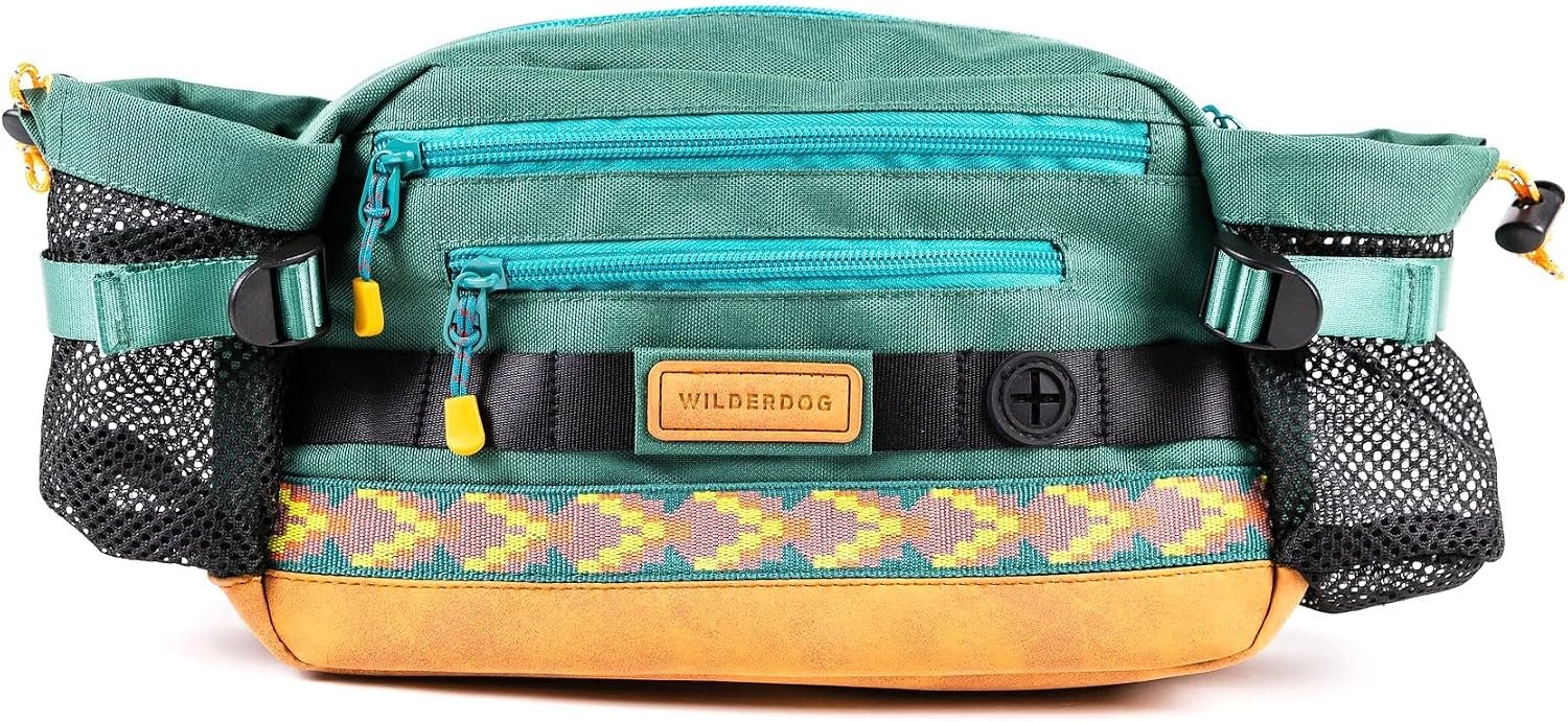 Wilderdog Mega Hip Pack with 3-Liter Capacity, Two Mesh Water Bottle Pockets, Interior Key Loops, Adjustable Straps, and Poop Bag Dispenser (Evergreen) Wilderdog Mega Hip Pack with 3-Liter Capacity, Two Mesh Water Bottle Pockets, Interior Key Loops, Adjustable Straps, and Poop Bag Dispenser (Evergreen)