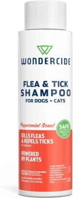 Wondercide - Flea & Tick Shampoo for Dogs and Cats - Peppermint - 12 Fl oz