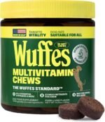 Wuffes Dog Vitamins, 23-in-1 Daily Multivitamin Soft Chews. All 8 B Vitamins, Omega-3, Zinc, Iron & Biotin. Supports Energy, Skin & Coat, Heart & Immune Health. 30 Pork Chews