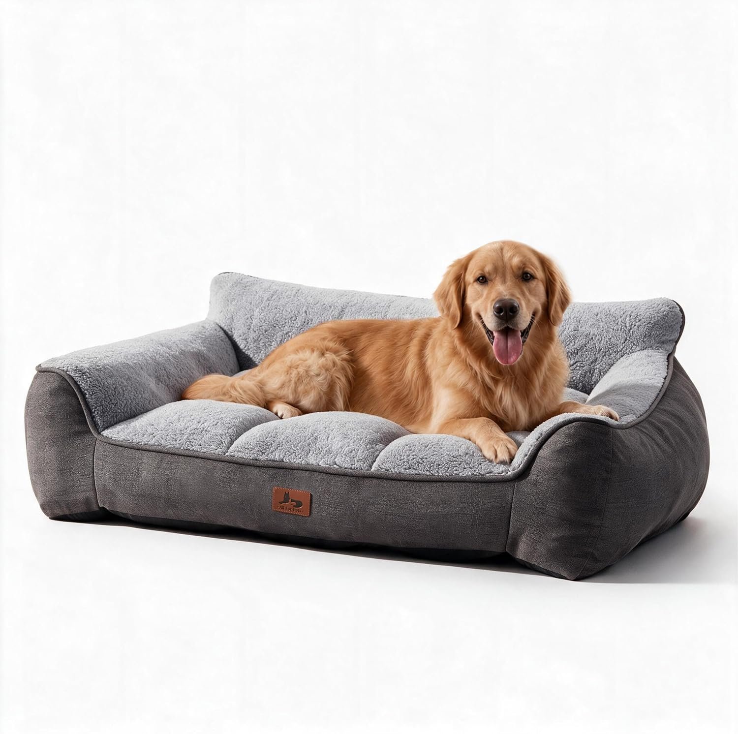 XL Extra Thick Orthopedic Bolster Dog Bed for Large Dogs XL Extra Thick Orthopedic Bolster Dog Bed for Large Dogs