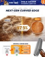 XL+ Undercoat Rake for Dogs & Cats, Dog Brush for Shedding, Dematting Comb - Image 2