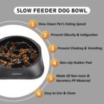 YINEYA Slow Feeder Dog Bowl for Medium Dogs, 2-Cup Puzzle Feeder Bowl - Image 2