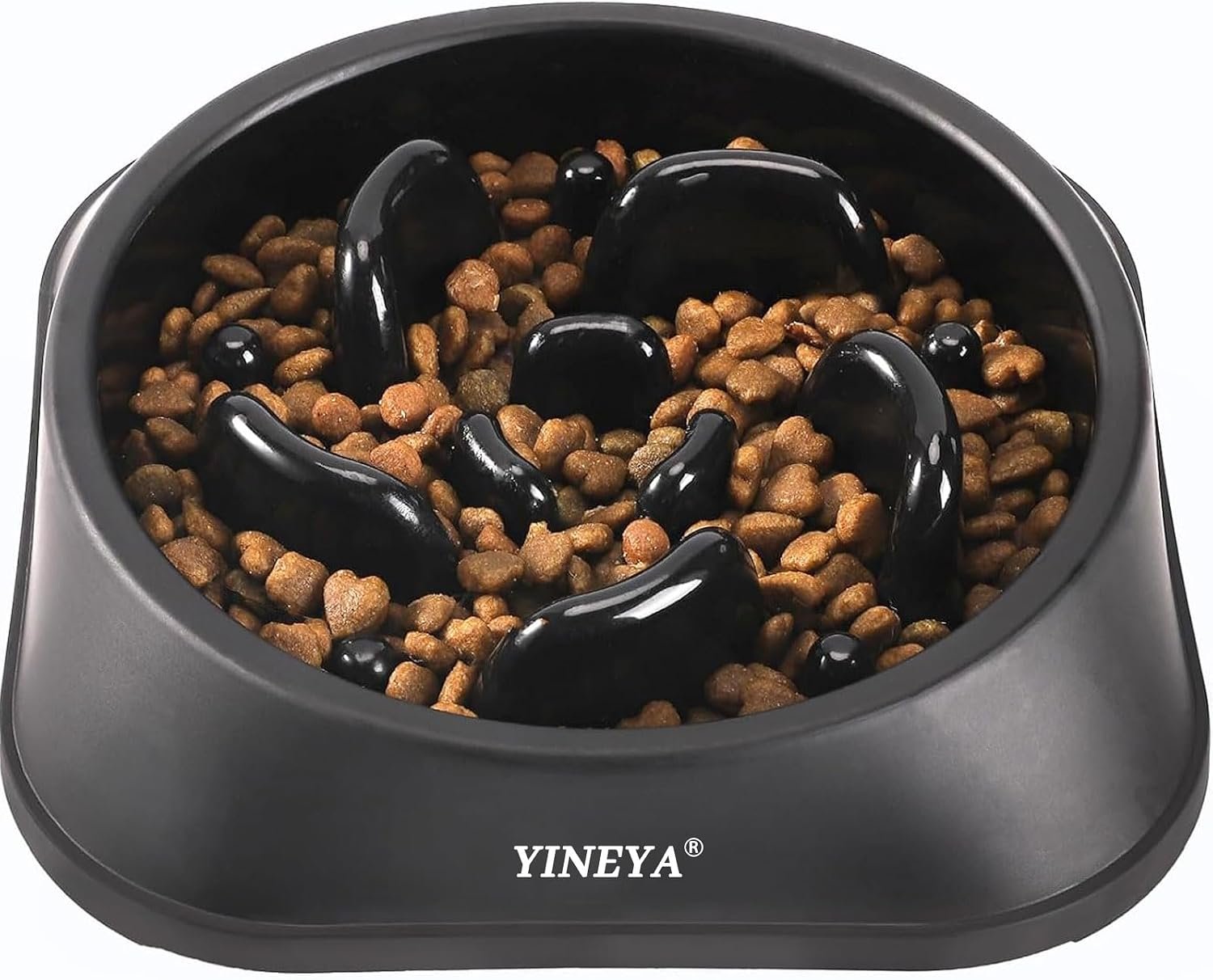 YINEYA Slow Feeder Dog Bowl for Medium Dogs, 2-Cup Puzzle Feeder Bowl YINEYA Slow Feeder Dog Bowl for Medium Dogs, 2-Cup Puzzle Feeder Bowl