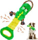 YINEYA Squeaky Dog Chew Toys,Interactive Tug of War Dog Toys to Keep Them Busy,Soft Plush Dog Toys for Small Medium Large Breeds,Dog Rope Toys for Teething,Reward Gift