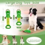 YINEYA Squeaky Dog Chew Toys,Interactive Tug of War Dog Toys to Keep Them Busy,Soft Plush Dog Toys for Small Medium Large Breeds,Dog Rope Toys for Teething,Reward Gift - Image 2