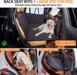 YJGF Hard Bottom Dog Car Seat Cover for Back Seat,Seat Extender for Dogs - Image 2