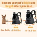 YUDODO Dog Front Carrier Backpack, Top & Side Windows Dog Backpack - Image 2