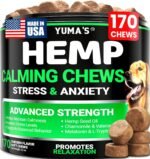 YUMA'S Hemp Calming Chews for Dogs - 170 Chews - Advanced Dog Calming Chews