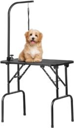Yaheetech 32 Inch Sturdy Dog Grooming Table for Home, Black