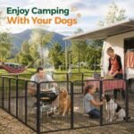 Yaheetech Dog Playpen 40in 8 Panels Portable Fence for Indoor Yard Camping - Image 2