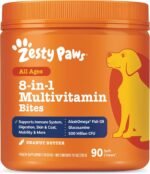 Zesty Paws Dog Multivitamin + Glucosamine for Dogs - Peanut Butter, 90 Ct