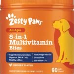 Zesty Paws Dog Vitamins – Dog Multivitamin Chews, Chicken, 90 Ct