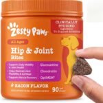 Zesty Paws Glucosamine for Dogs – Dog Joint Supplement, Bacon, 90 Ct