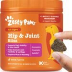 Zesty Paws Glucosamine for Dogs – Dog Joint Supplement, Duck, 90 Ct
