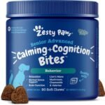 Zesty Paws Senior Calming Chews for Dogs – Calming & Cognition, Chcken 90ct