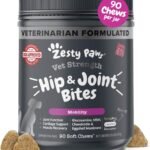 Zesty Paws Vet Strength Glucosamine for Dogs – Beef & Bacon, 90 Ct