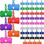 Zhehao 50 Pack Dog Poop Bag Holders for Leashes, Classic
