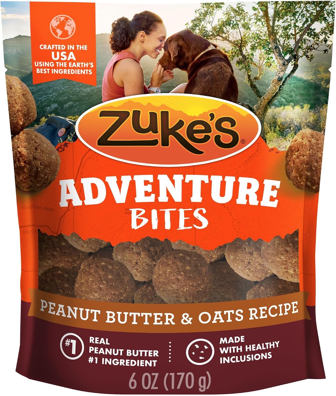 Zuke’s Adventure Bites Pet Treats for Dogs, Soft Dog Treats with Real Peanut Butter and Oats – 6 oz. Pouch Zuke’s Adventure Bites Pet Treats for Dogs, Soft Dog Treats with Real Peanut Butter and Oats – 6 oz. Pouch