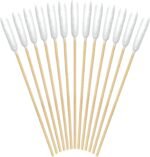 eyxformula Extra Long Cotton Swabs for Dog Ear Cleaning, FSC Bamboo Sticks