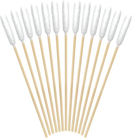 eyxformula Extra Long Cotton Swabs for Dog Ear Cleaning, FSC Bamboo Sticks