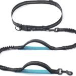 iYoShop Retractable Hands Free Dog Leash, Medium/Large, 25-150 lbs, Black