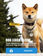in Training Dog Leash Sleeve - Funny Yellow Alert Wrap with Hanging ID Patch | Ask Before Petting Service Dog Accessory, Perfect Pet Birthday Gift for Dog Owners - Image 2
