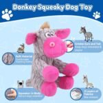 loncoldy Plush Chew Toys for Large Dogs, Tough Crinkle Stuffed Animal Squeaky Interactive Toys for Small Medium Large Dogs, Keep Them Busy, Big Pet Toys - Image 2