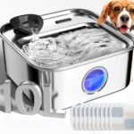 oneisall 10L/2.6Gal Dog Water Fountain for Large Dogs (with 11 Filters)