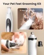 oneisall 2 in 1 Dog Nail Grinder & Paw Trimmer Kit, 2 LED Lights - Image 2