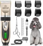 oneisall Dog Grooming Clippers with LED Display for Dogs & Cats
