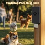 qeerable Dog Poop Bag Dispenser, Wall-Mounted Dog Bag dispenser Outdoor or Indoor for Doggy and Pets, Black Poop Holder for Yard and Park, Included 4 Rolls (60 Bags) - Image 2