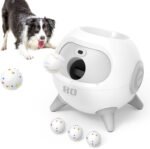 uahpet Automatic Ball Launcher for Dogs with Obstacle Detection, 3Balls